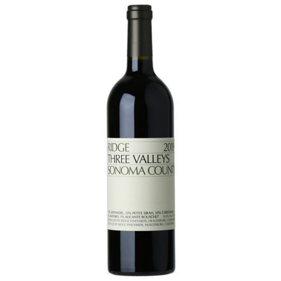 Ridge Vineyards "Three Valleys" Sonoma County Red 2020
